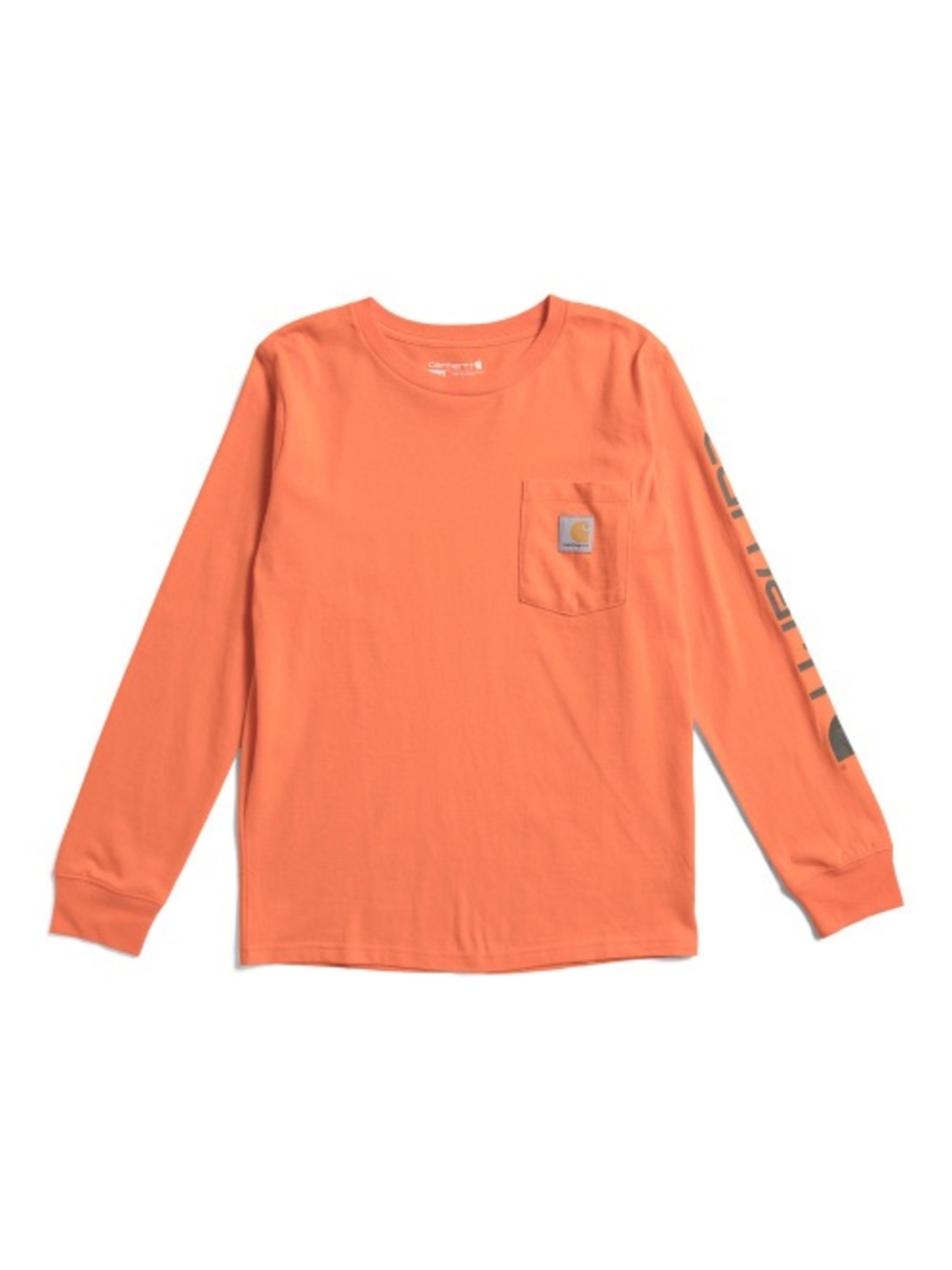 🔥🔥☀️BOYS ORANGE LS TEE